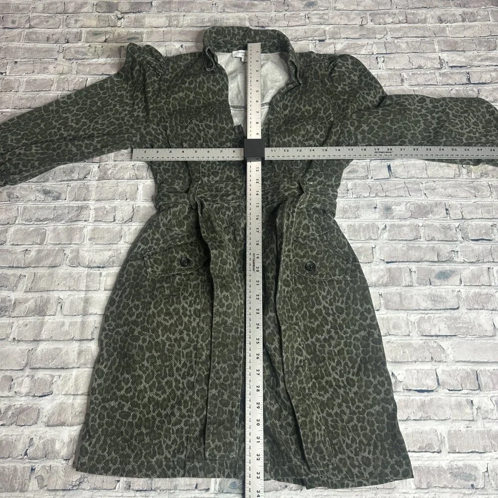 EUC Marissa Webb Mera Animal Print Cotton Canvas Jacket Womens Size 6 - Picture 14 of 15